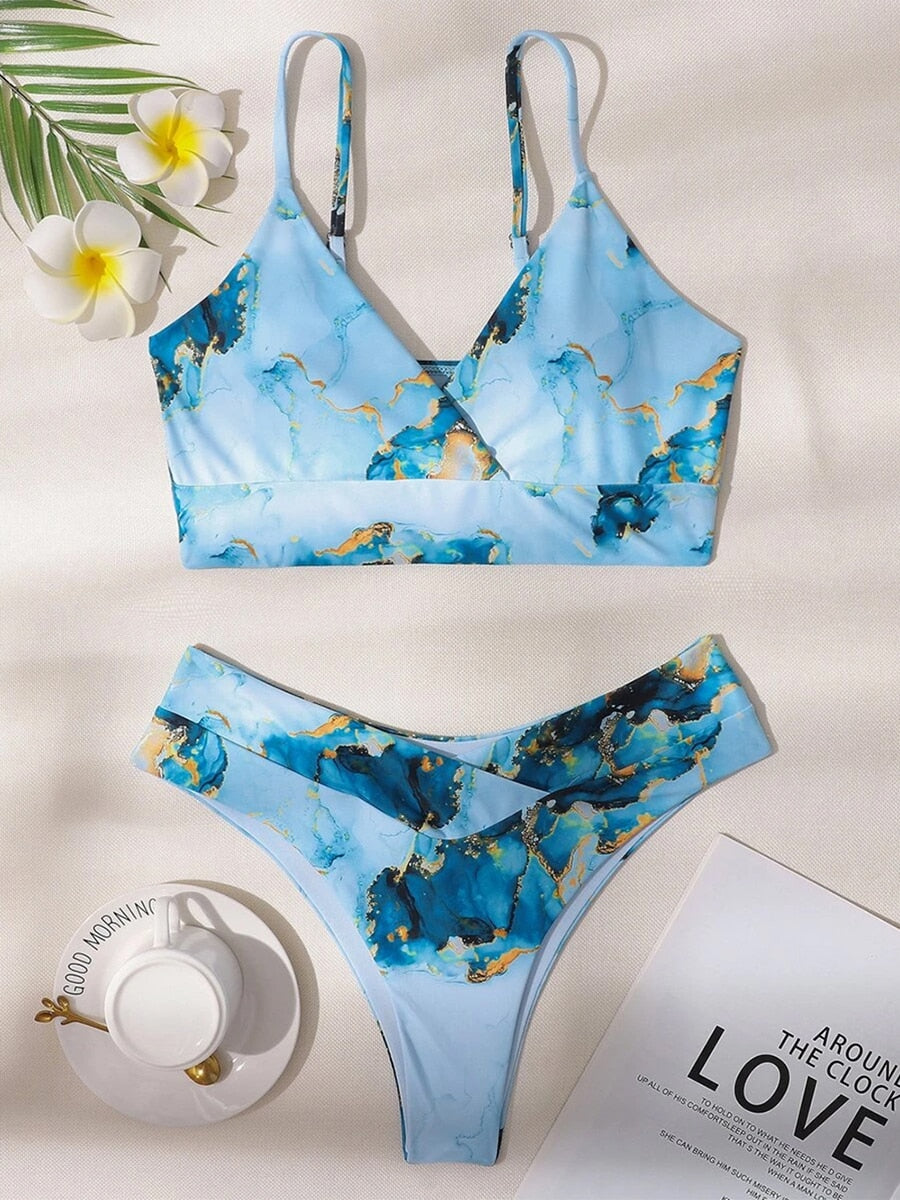 Gloria® | Bikini Bikini With Marble Print