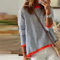 LM | Long sleeve striped cotton shirt