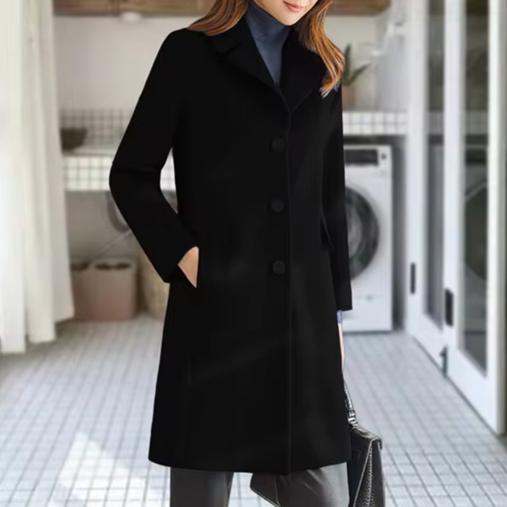 LM | Wool coat with front pocket