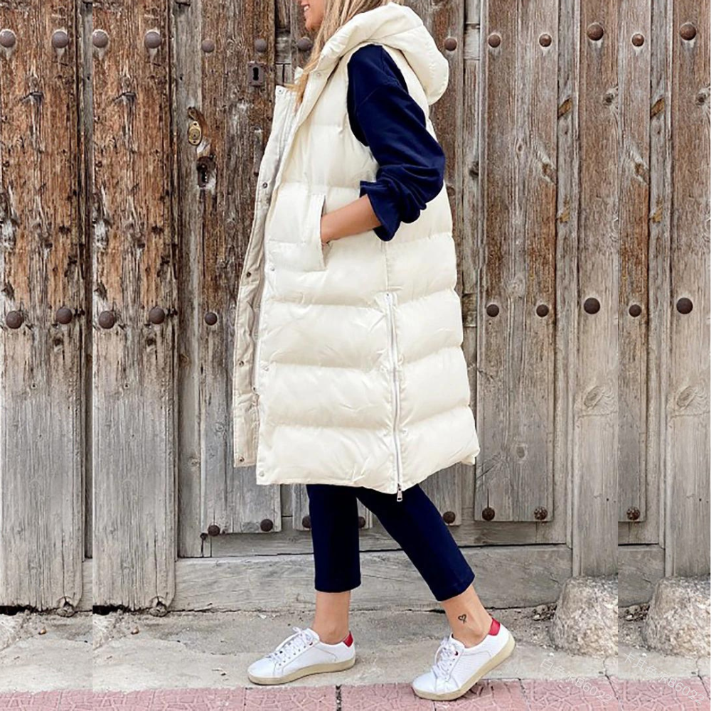 LM | Trendy long hooded jacket