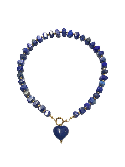 Parisa Lapis Lazuli Heart Necklace
