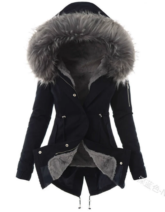 LM | elegant winter coat made of faux fur