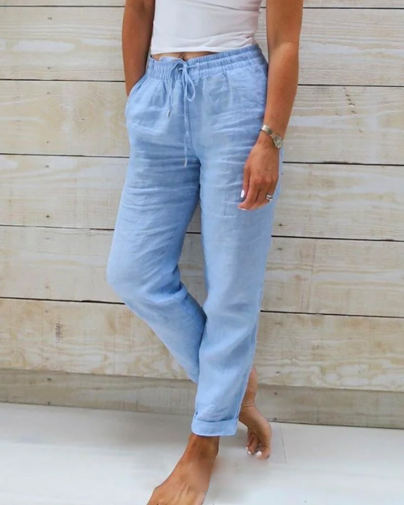 LM | Classic trousers with drawstring