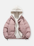 LM | Winter fur coat with zipper