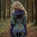Women's Viking Tree Of Life Cozy Warm Zip-up Cardigan Hoodie artswardrobe