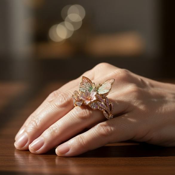 Romantic Gold Ring for Special Moments