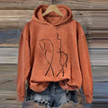 Comstylish Women's Retro Horse Girl Printed Hoodie