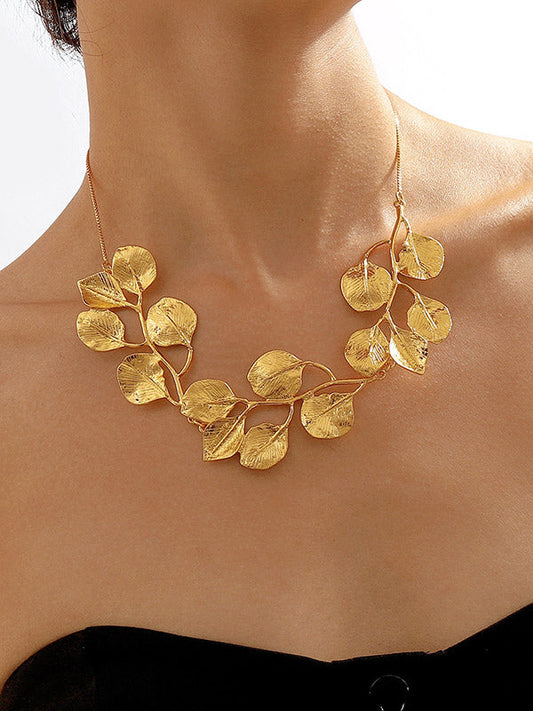 Leaves Shape Color Necklaces Accessories