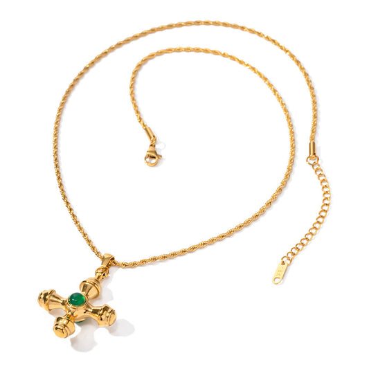 Aurelius Gold Cross Necklace