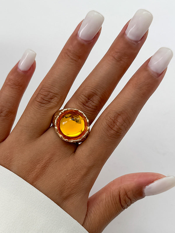 Geometric Rhine Stones Rings Accessories