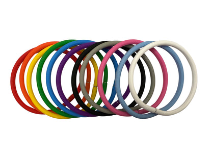 Rainbow Pride Flag Colors Trans/ace Inclusive Silicone Multi Bracelet Set