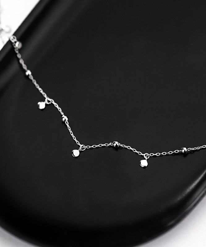 New Jewelry Round Bead Zircon Discs Choker Necklace for