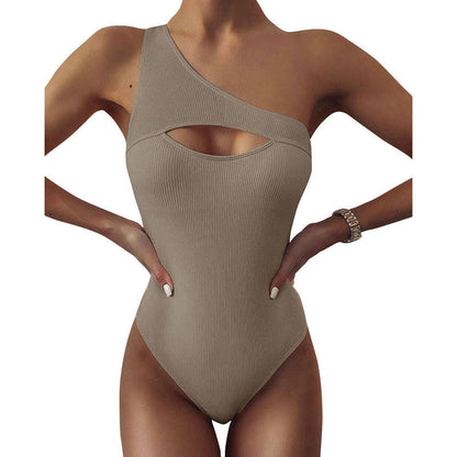 Úrsula® | New Bikini Color One-shoulder One-piece Swimsuit