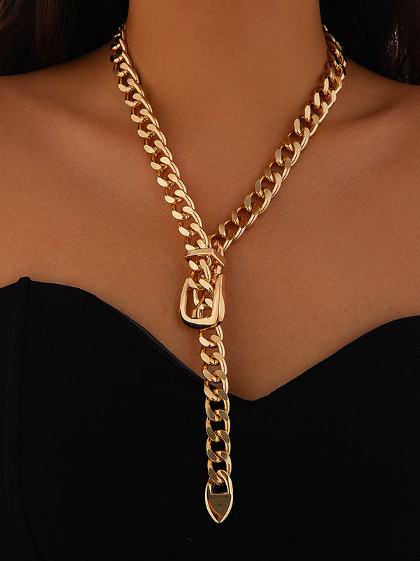 Chains Geometric Color Necklaces Accessories