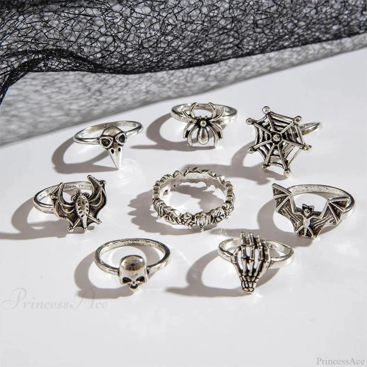 Rebel Bones Arachnid Dark Ring
