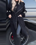 LM | long coat with loose pockets