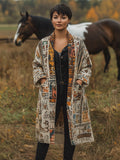 Women's Vintage Bohemian Print Cardigan artswardrobe