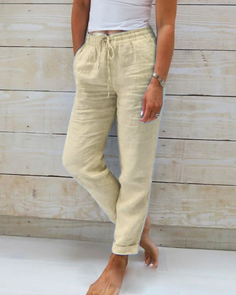 LM | Classic trousers with drawstring