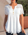 LM | Structured lace blouse