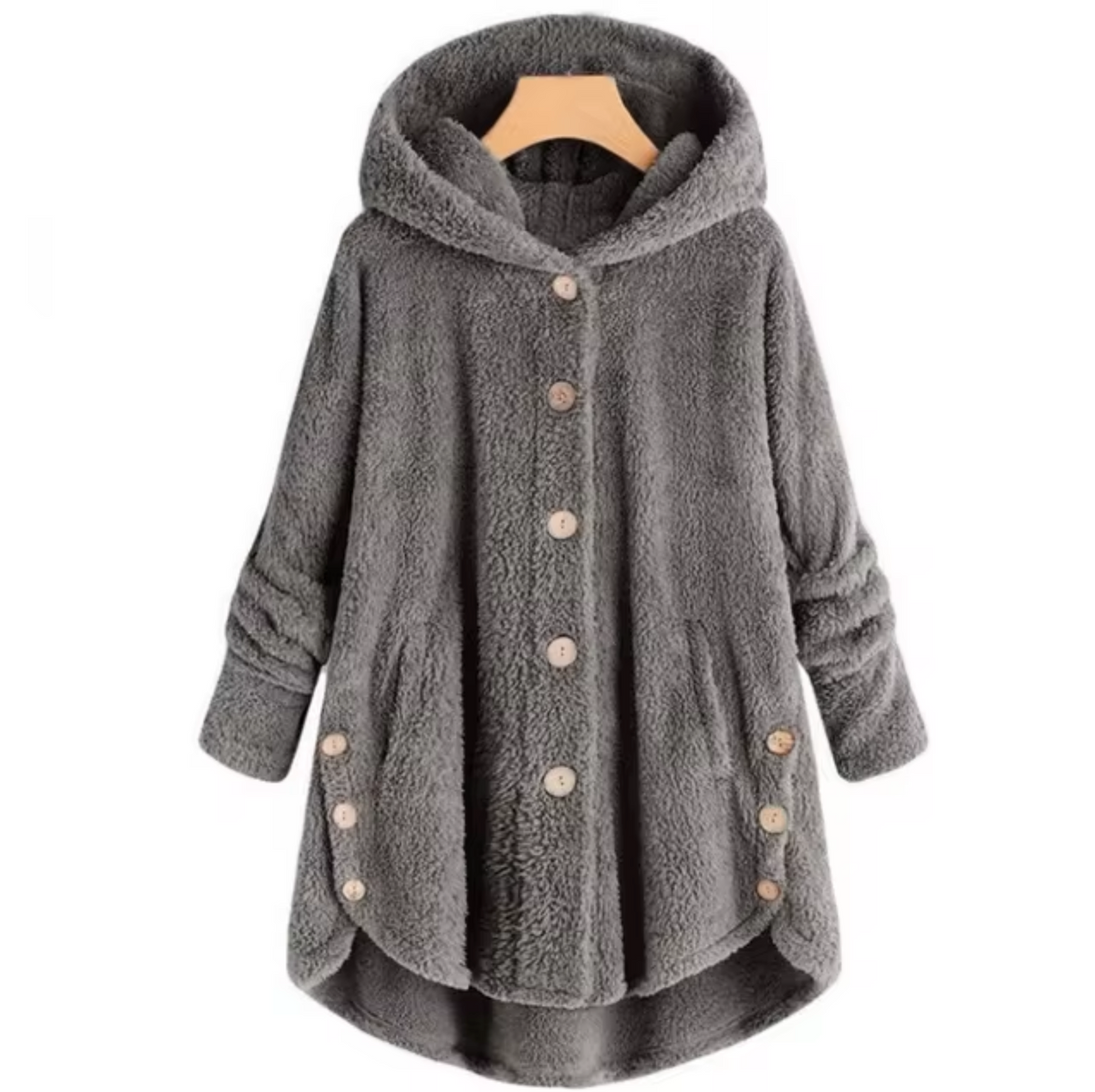LM | Wool teddy bear plush coat