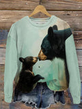 Comstylish Women's Grizzly 399 Forever The Queen Of The Tetons Printed Round Neck Sweatshirt
