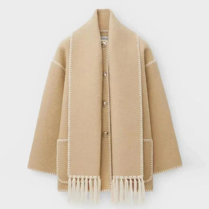 LM | Timeless tassel coat for women