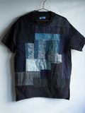 Women's Vintage Patchwork Embroidered Linen Blend Shirt artswardrobe