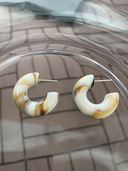 Simple 10 Colors Acrylic Geometric Earrings