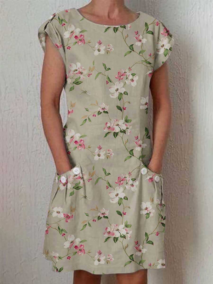 Women's Retro Classic Floral Pattern Dress