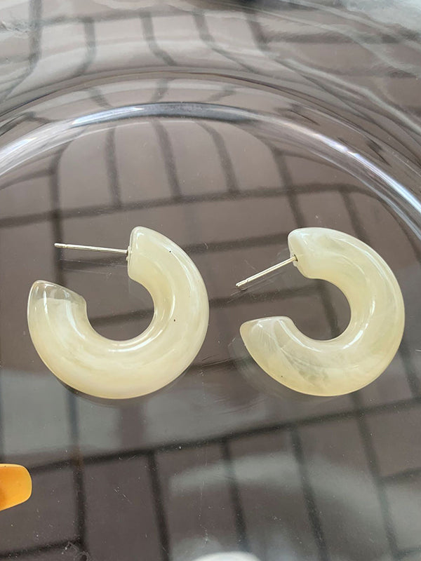 Simple 10 Colors Acrylic Geometric Earrings