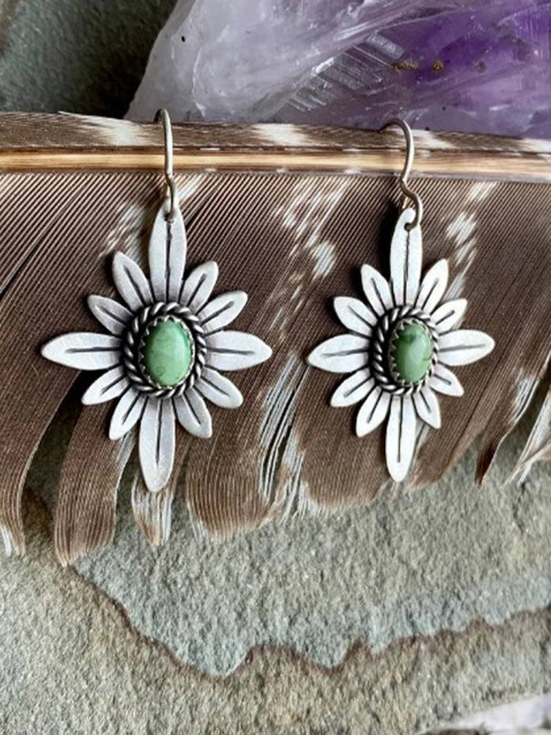Retro Sunflower Earrings