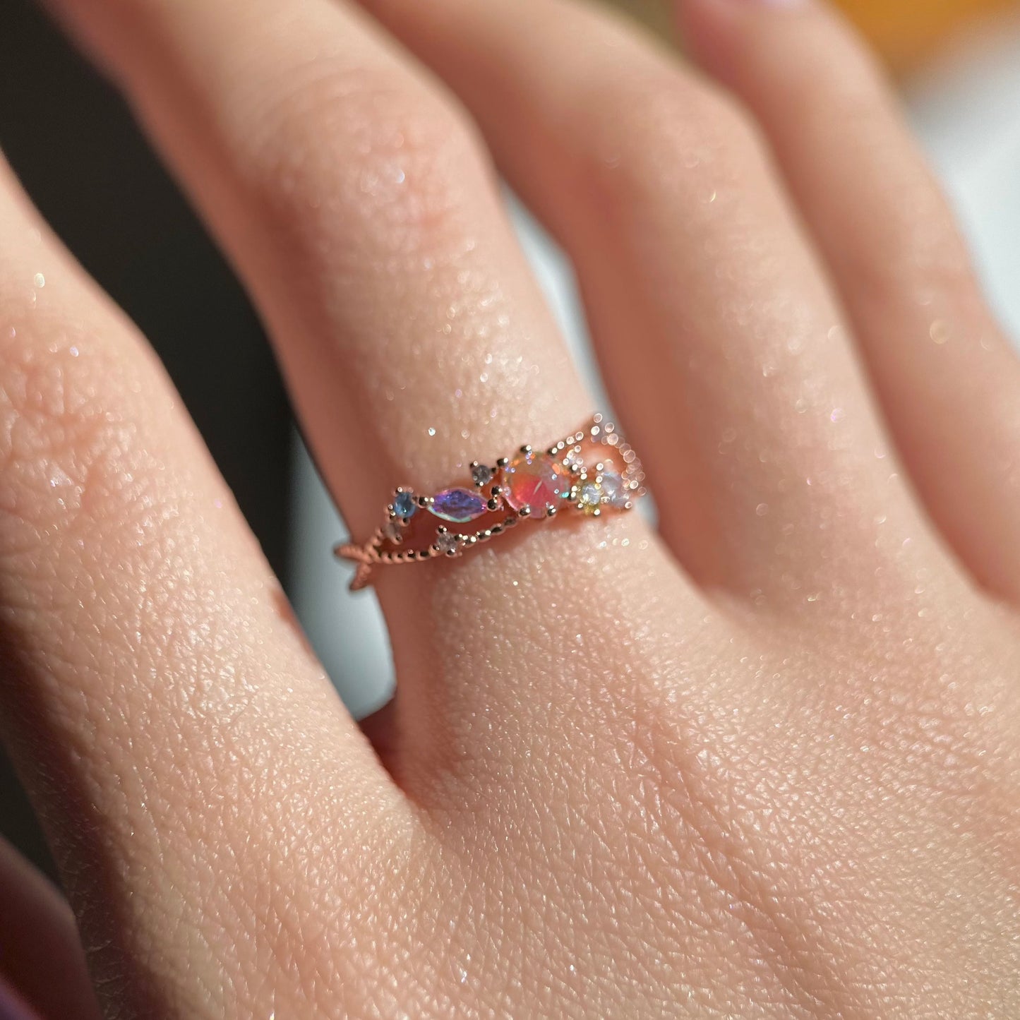 [] Nova Pink Gem Ring