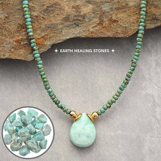 Peaceful Goddess Amazonite Necklace