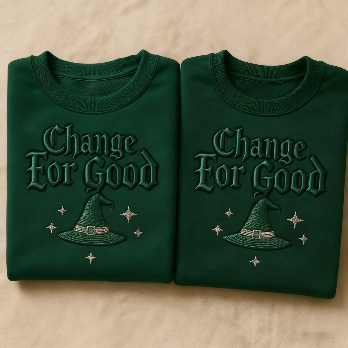 Comstylish Halloween 2025 Slogan Embroidery Art Sweatshirt