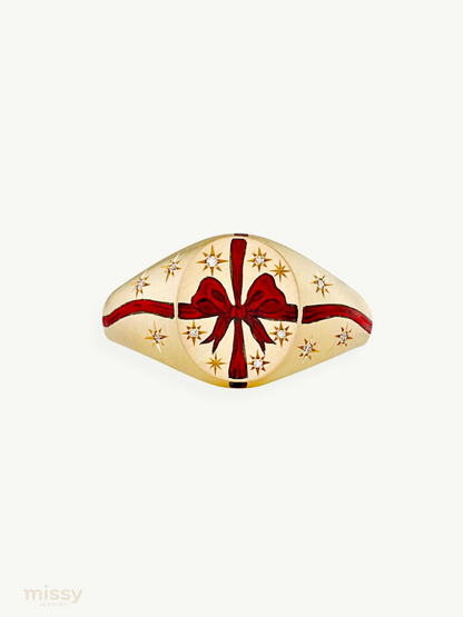 Annora Bow Painted Adjustable Rings