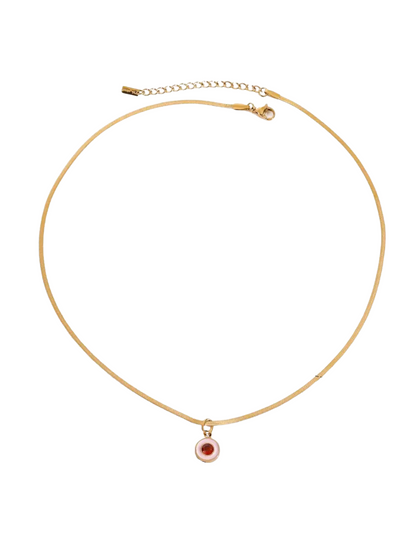 Estefany Pearl Oval Pendant Necklace