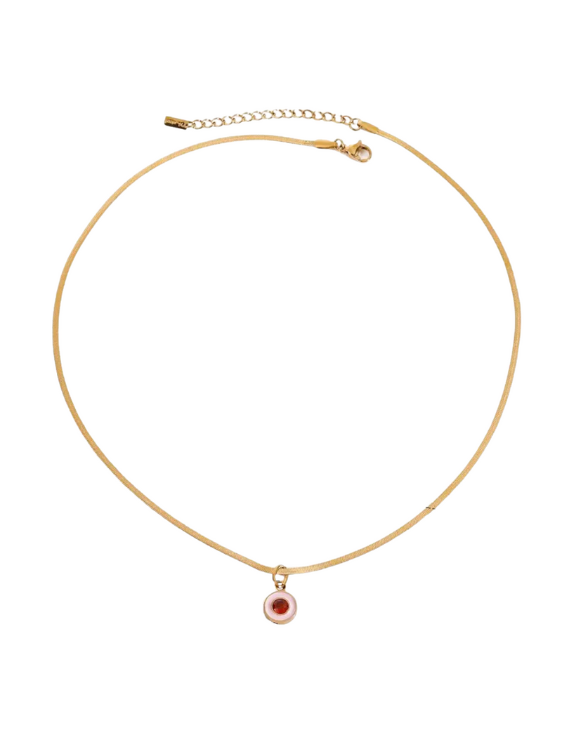 Estefany Pearl Oval Pendant Necklace