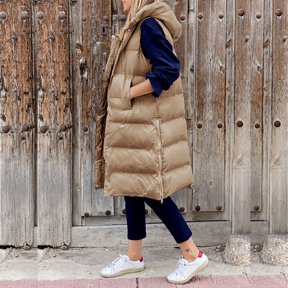 LM | Trendy long hooded jacket