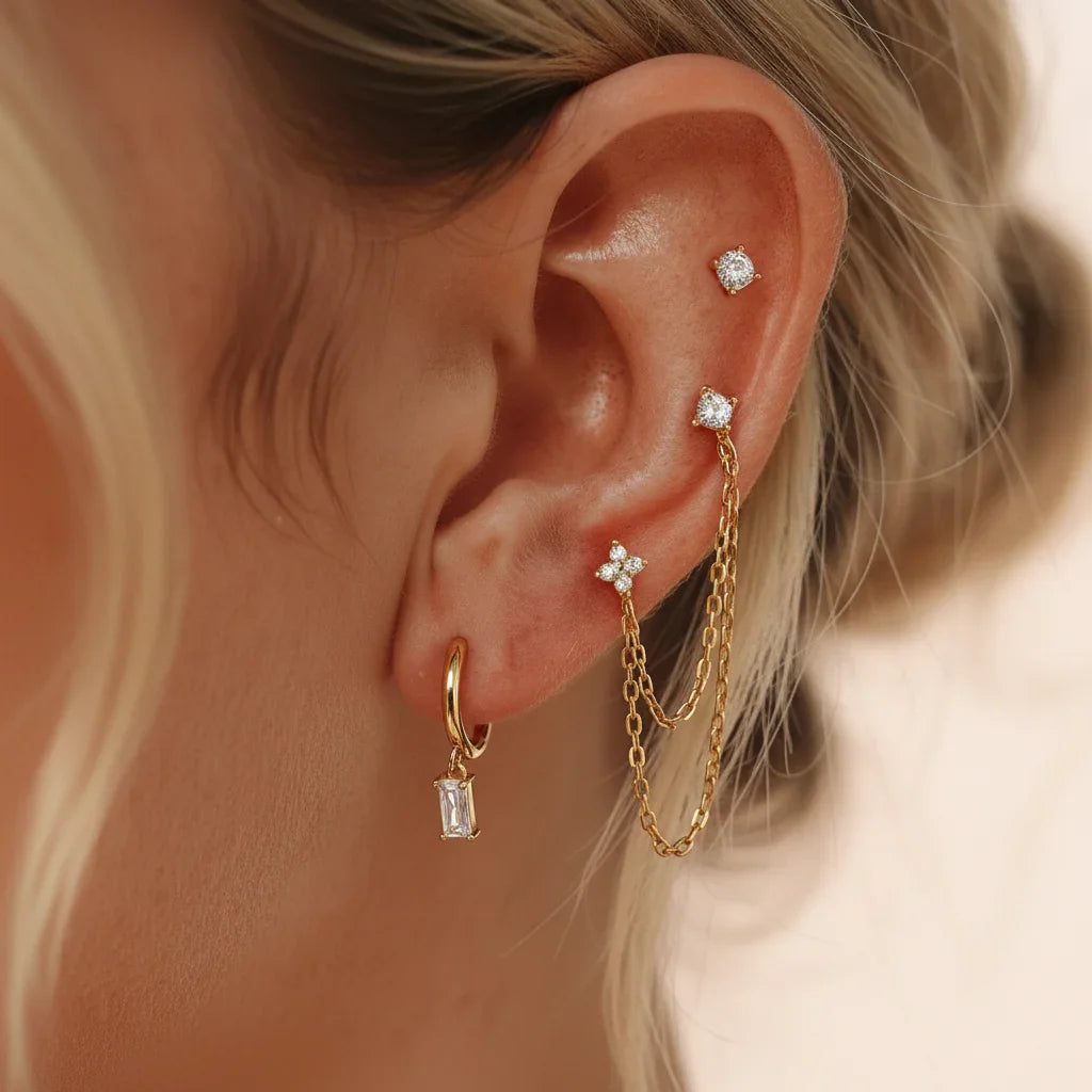 Dina Essential Diamond Earrings Bundle