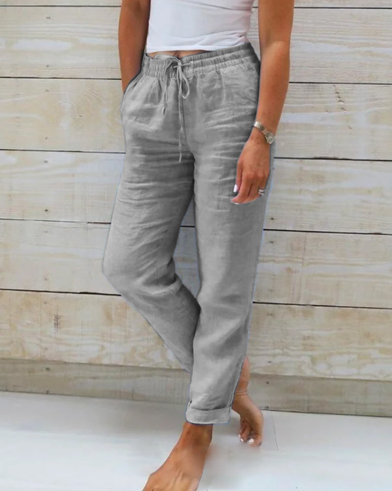 LM | Classic trousers with drawstring