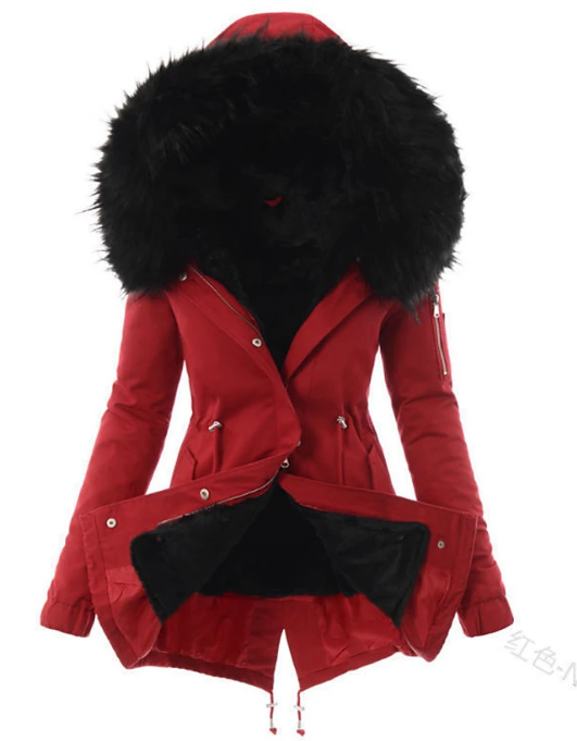 LM | elegant winter coat made of faux fur
