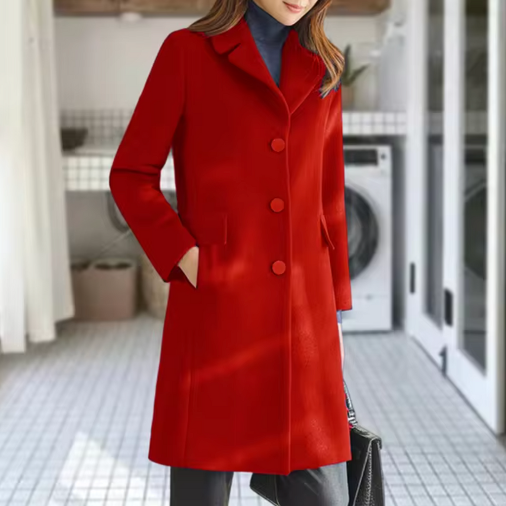 LM | Wool coat with front pocket