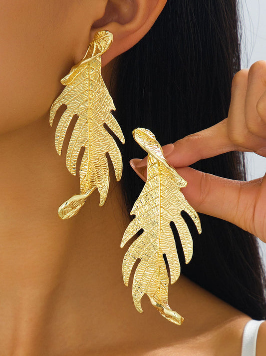 Leaves Shape Earrings Accessories