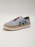 Retro Black Cat Print Casual Shoes elevenforest