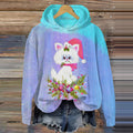 Cute Christmas Maki Tie-Dye Hoodie elevenforest