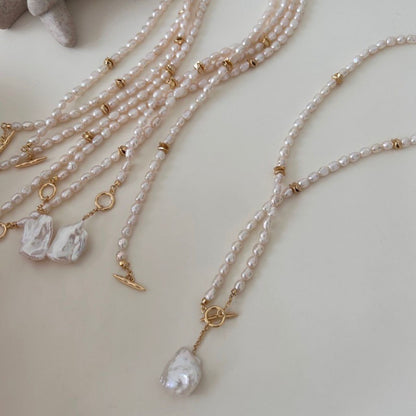 3-4mm Baroque Pearl Necklace