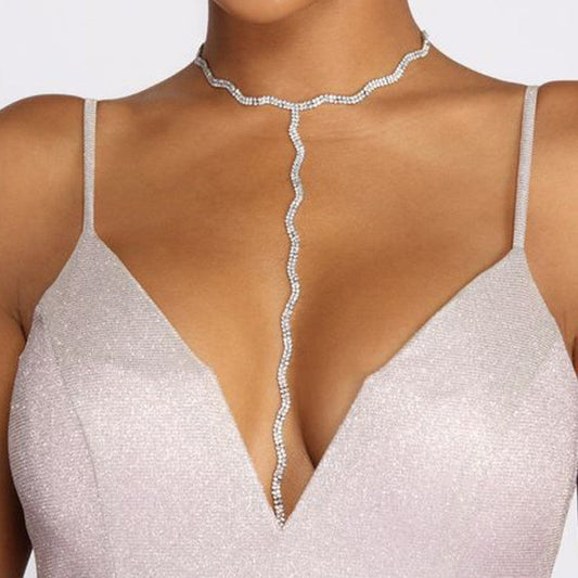 Patchwork Rhinestone Necklaces