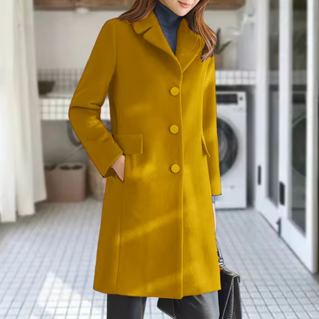 LM | Wool coat with front pocket