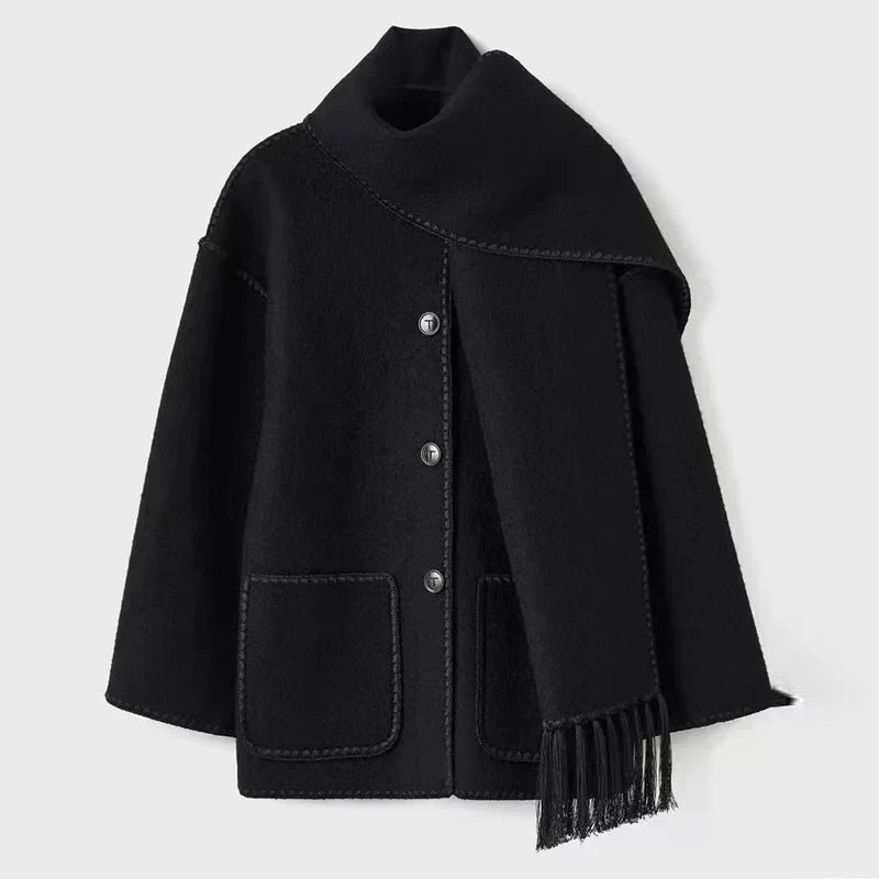 LM | Timeless tassel coat for women