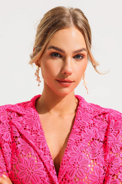 Natural Pearl Geometric Irregular Tassel Drop Earrings